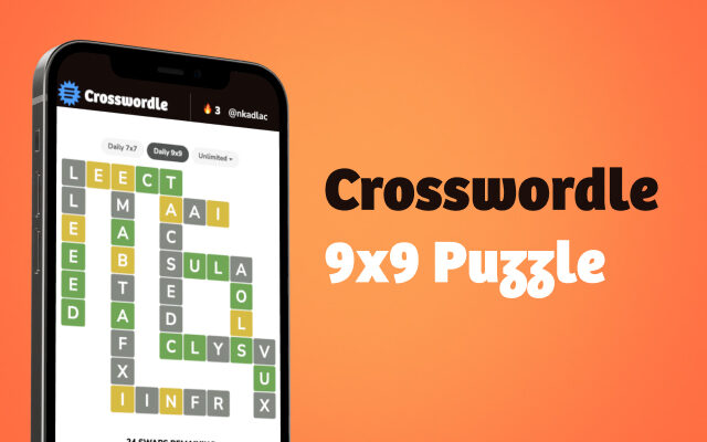 Crosswordle 9x9 featured