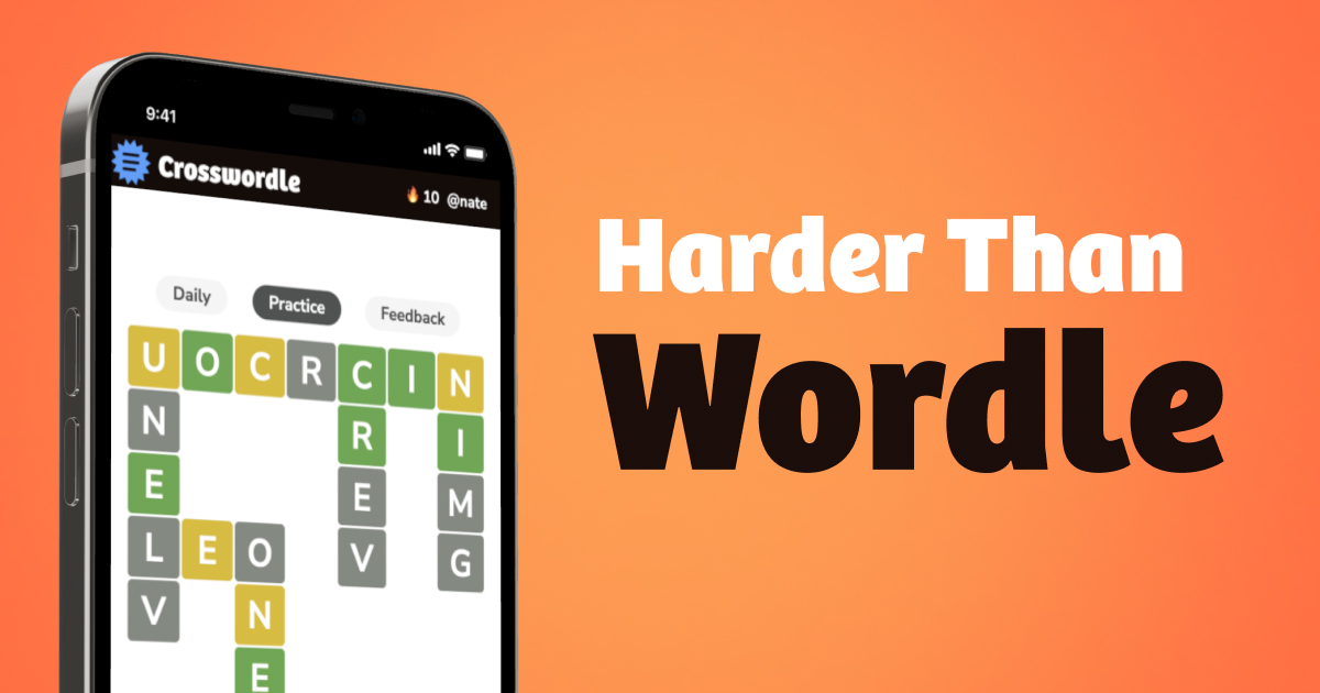 Crosswordle is harder than Wordle