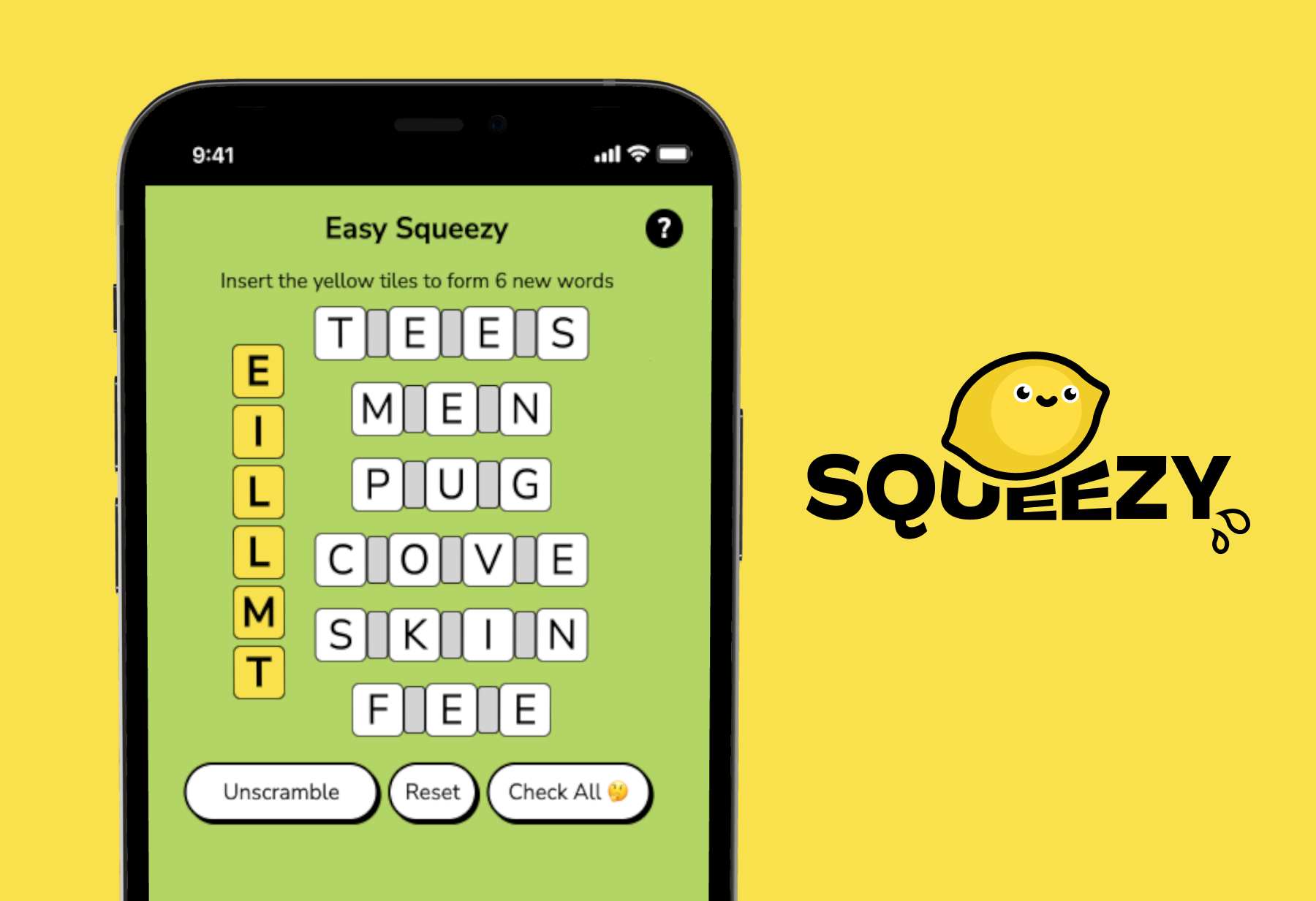 Squeezy - A daily logic word game