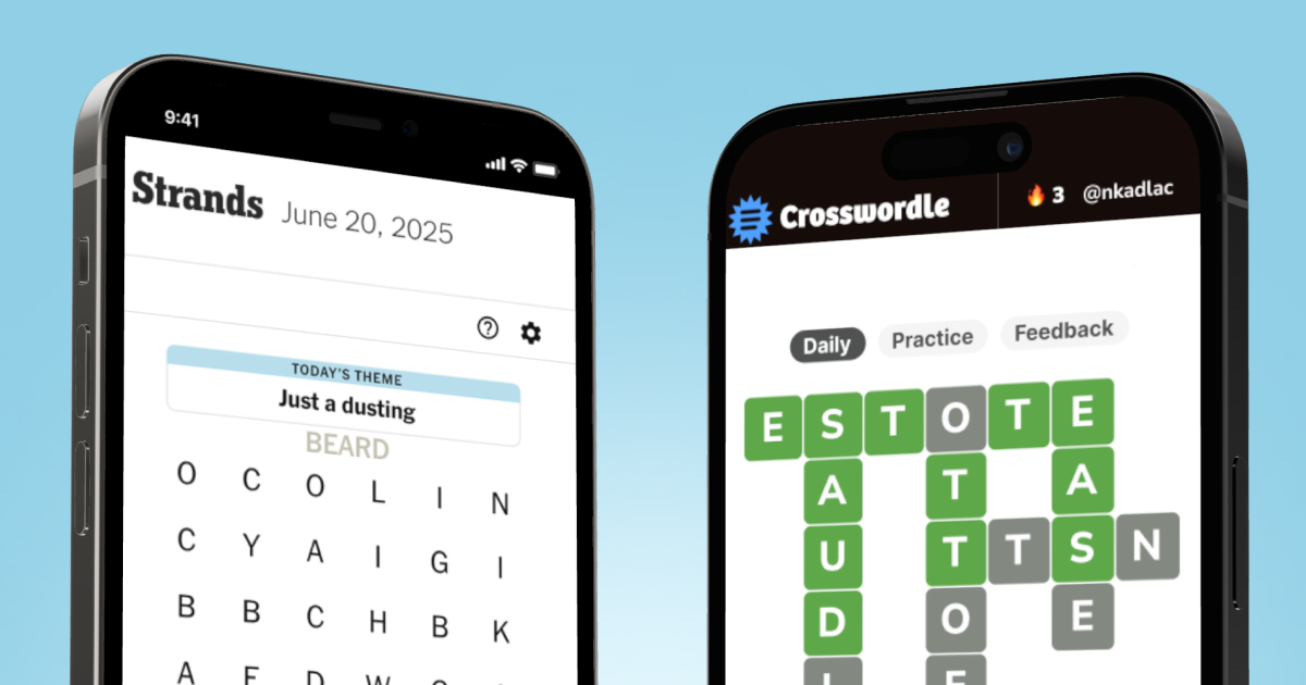 Strands vs Crosswordle