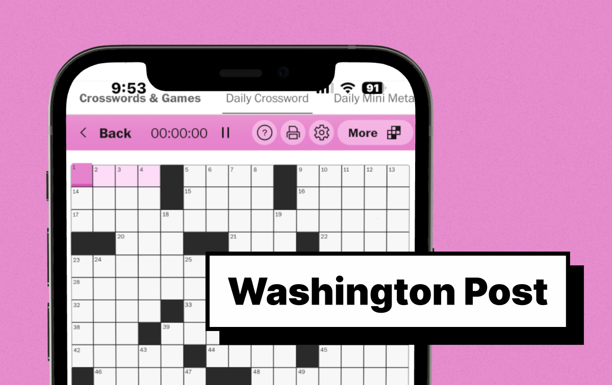 Washington Post Crossword Puzzle
