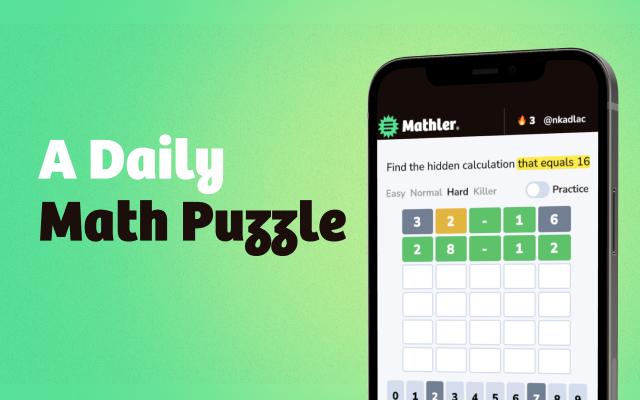 Mathler daily math puzzle featured