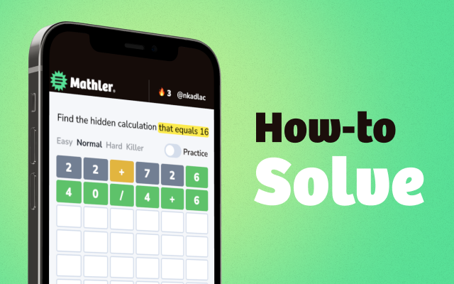 Mathler how to solve featured