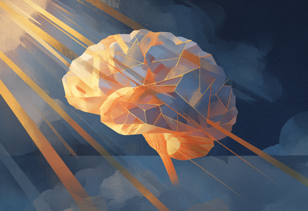 An adult brain after playing brain games