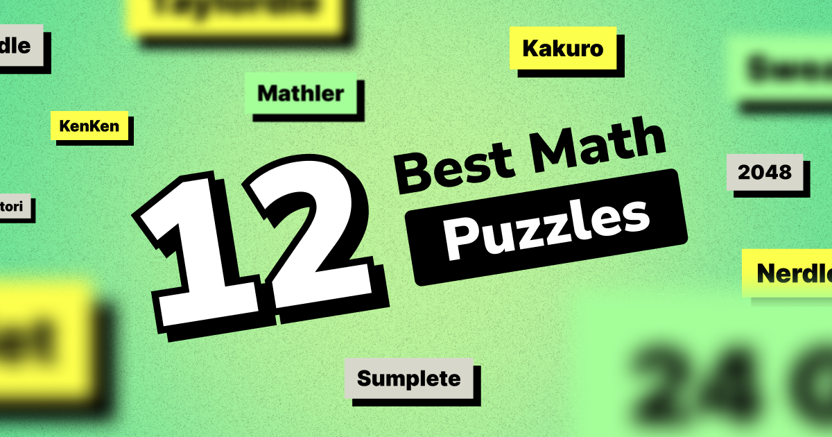 12 Best Math Puzzles