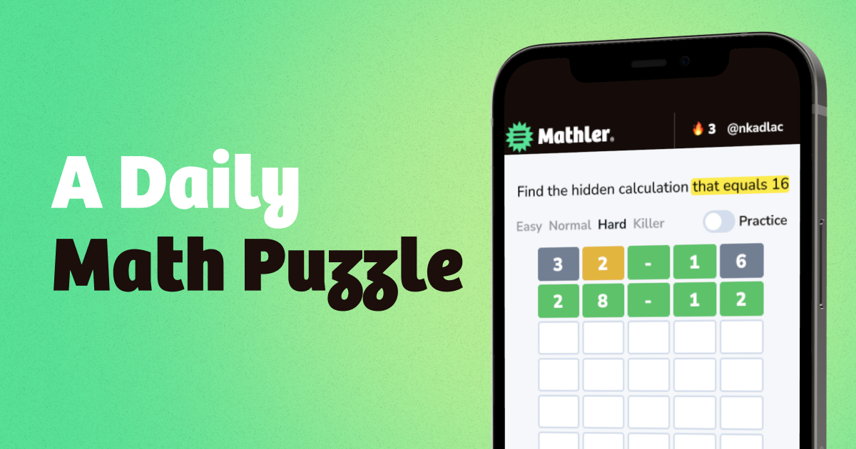 Mathler: A daily math puzzle