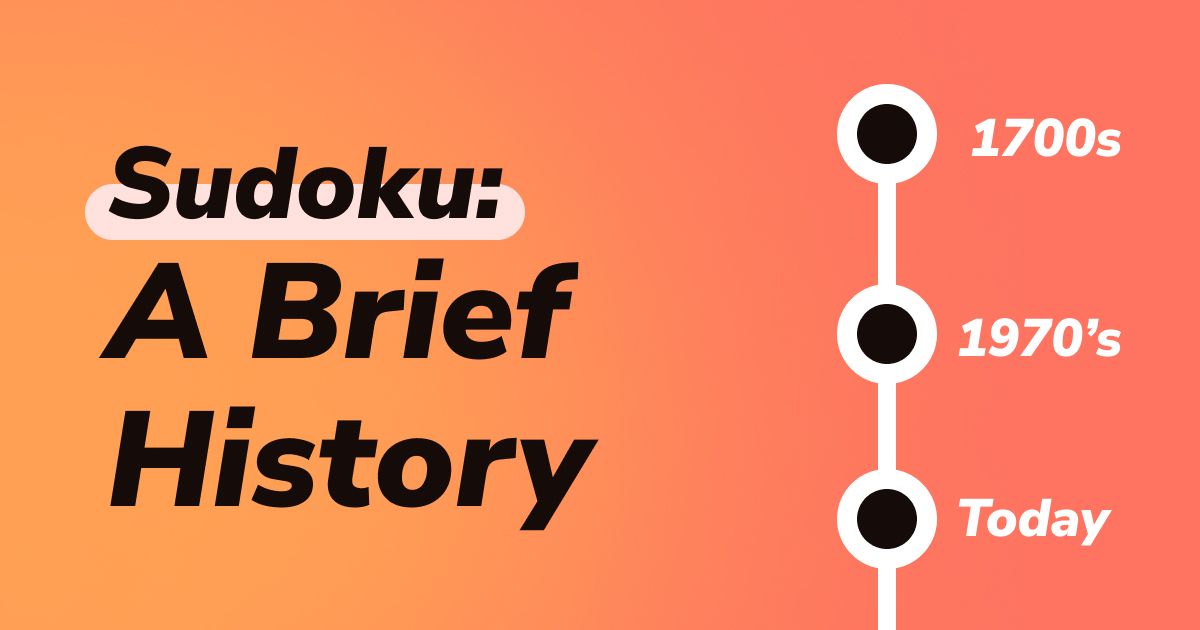 A history of Sudoku