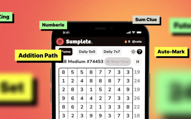 Sumplete glossary featured