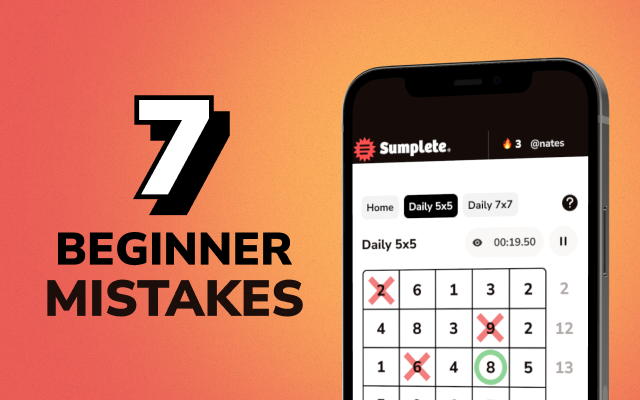 Sumplete mistakes featured